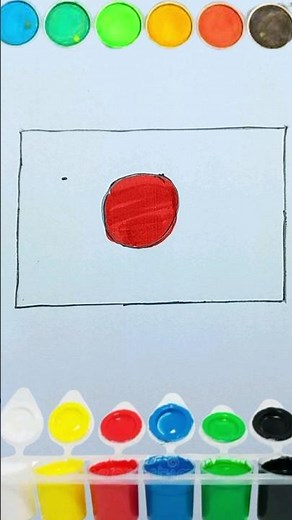 how to draw Japan flag|#drawing #japan #flag