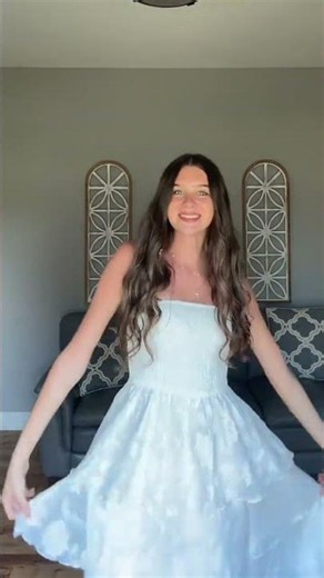 I'm Obsessed with This White Strapless Tiered Dress | Summer Dress Try-On