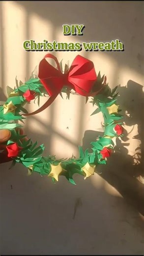 how I make Christmas wreath help of newspaper#christmaswreaths #craft #diy