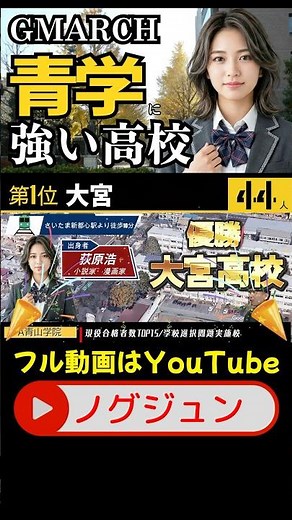[Saitama Prefecture Public High Schools] Top 5 Schools with the Most First-Time Aoyama Gakuin Uni...