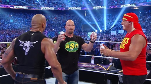 “So whatcha gonna do, brothers? When Hulk Hogan, The Rock, Stone Cold Steve Austin, WrestleMania 30, and the Superdome run wild on you, brother?” One of the most iconic promos in WWE and WrestleMania history 👏🐐 #WWE #WrestleMania #hulkhogan #therock #StoneCold | WWEonNetflix