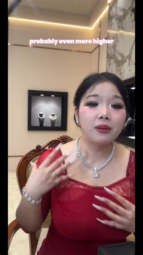 #2237-00 Eco Diamonds Oval Tennis White Necklace #03072