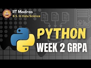 Week 2 Python GRPA solutions | IIT Madras BS Degree | Foundation Level