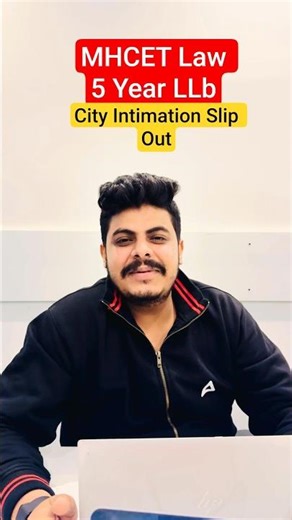 MHCET Law - 5 Year LLB 2026 | City Intimation Slip out #update #mhcetlaw #shorts #viral #trending