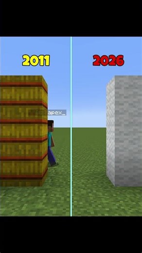 Minecraft then vs Minecraft NOW! 🤯 #minecraft #shorts