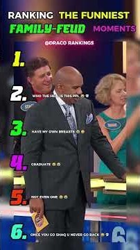 Ranking The FUNNIEST Family Feud Moments 😂 These Contestants Were TOO FUNNY!