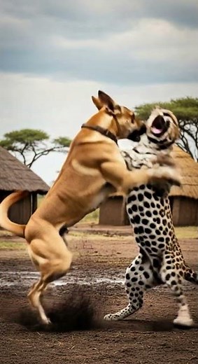 Dog vs Cheetah Showdown 😱 | Who Wins This Epic Speed Battle #fastest #wildlife #dogvscheetah