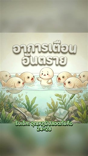 ปลาบอลลูนแพ้ร้อน ทำไงดี!? | ลุงโมจิสอน #Shorts