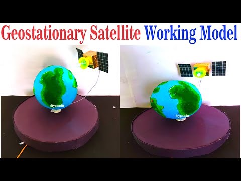 geostationary satellite working model science project exhibition - diy | DIY pandit