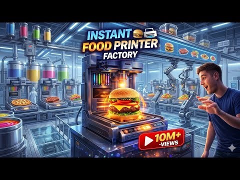 Seconds Me Burger Ready 😲🍔 | Instant Food Printer Machine Full Process | Future Cooking Technology