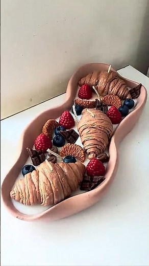 DIY Croissant Candle 🥐