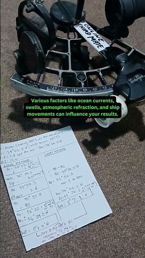 FINDING LATITUDE (SEXTANT)