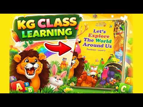 KG Class Learning Video | Preschool Learning for Kids | ABC, Colors & Basic Words