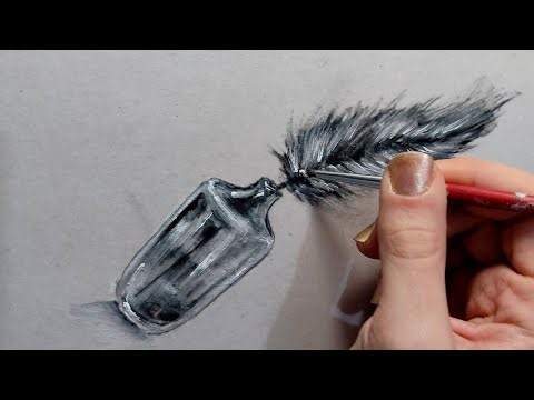 How to draw glass material /Step by step drawing tutorial