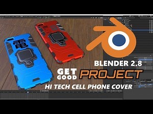 Blender 2.8/Speedflow Cell Phone Case Procedural Modeling