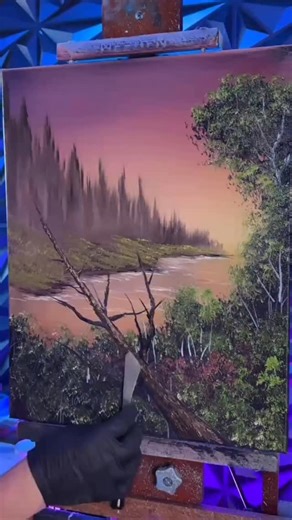 Joshua T Kirkham on Instagram: "Let's Paint a fallen tree with your favorite Art Teacher. #PaintWithJosh #OilPainting #Reels #ReelsInsta #ReelsInstagram #ReelsFeed #InstaReels #ArtReels #ReelsFacebook #FacebookReels #ArtistReels #Painting #PaintingReels #ArtTeacher #Bobross #BobRossPainting #BobRossStyle #Art #Paintings #YouTube #ReelsFB #ReelsIG #Tiktok #PaintingTutorial #HowToPaint #LearnToPaint"