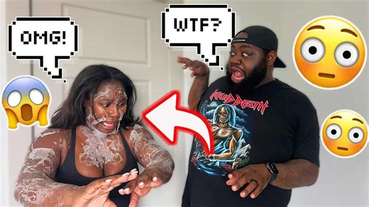 My skin is peeling off my body prank on husband hilarious