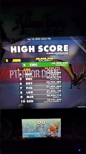 Primal Carnage Deluxe On The Backglass Atgames 4K