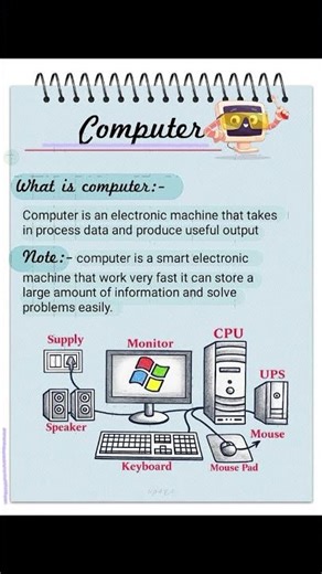 what is computer / computer definition #shorts #reels #notes #gk #technology