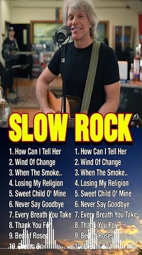 Best Slow Rock Ballads 80s 90s 🌟Top 100 Slow Rock Ballads Of All Time 🌟 Bryan Adams,GnR, Bon Jovi_