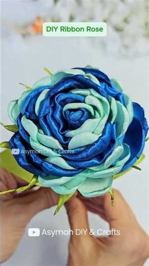 Handmade diy ribbon rose flowers gift #diy #handmade #flowers #rose #tutorial #handmadegifts #craft