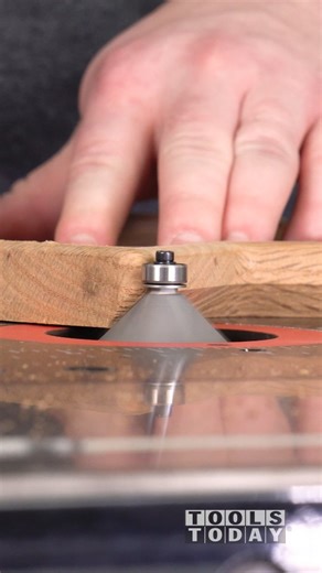 ToolsToday | Using this giant 2-3/8" diameter bit to route a large chamfer on the bottom of this snowflake tray! The cut was all done in a single pass... | Instagram