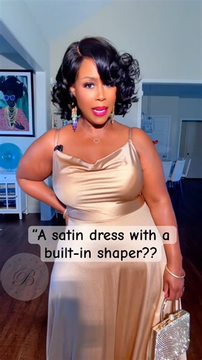 Simple, elegant dress and it has a built-in shaper that smooths everything out from top to thigh