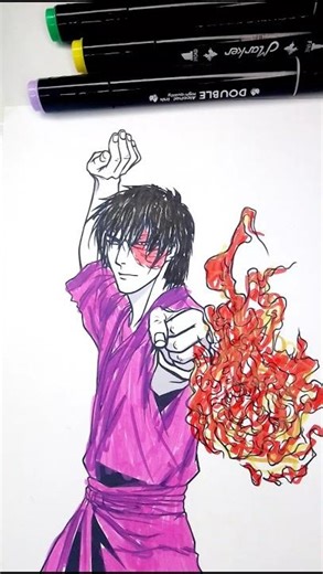 Colouring Zuko 🔥🎨 #zuko #avatar #coloring #artshorts #shorts