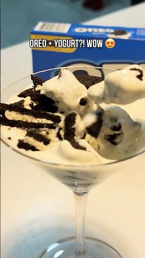Oreo + Yogurt 😍 1-Minute Dessert