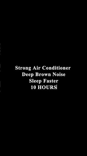 ❄️ Strong Air Conditioner Hum with Deep Brown Noise for Deep Sleep