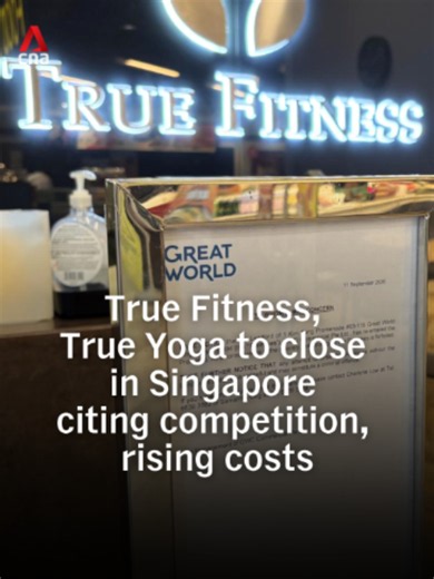 True Fitness and True Yoga outlets across Singapore were closed on Friday (Sep 11), with notices of closures or forfeited tenancies outside outlets. The abrupt closure caught members by surprise, with several turning up at outlets to confirm the news. The businesses' Hong Kong parent company said the gyms are set to wind up, citing