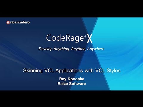 #8 - How To Skin VCL Apps with Custom VCL Styles
