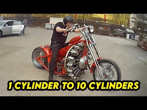 1 to 10 Cylinder Motorcycle Engine Sounds