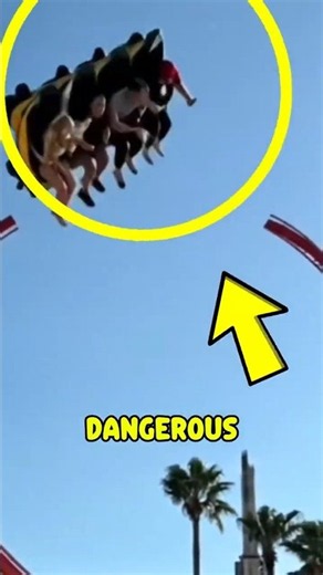 3 Most Dangerous Rides in the World That Actually Exist! 😱🎢#top3 #facts #youtubeshorts #shorts
