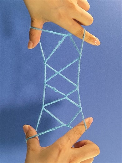 【簡単あやとり遊び】三段はしごの作り方💡How to Play Cat’s Cradle l String game✨#手品#魔術#마술#실뜨기#실빼기#簡単#あやとり#knot#作り方