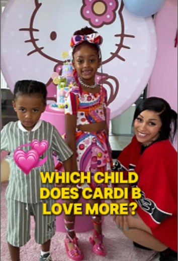 Which child does Cardi B love more?#fyp #celebrity #cardib #offset #kulture