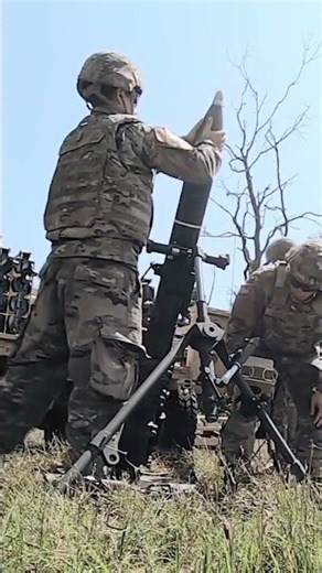 120mm Mortar vs. 100% Reality (Target Disintegrated) 🤯 #shorts #military