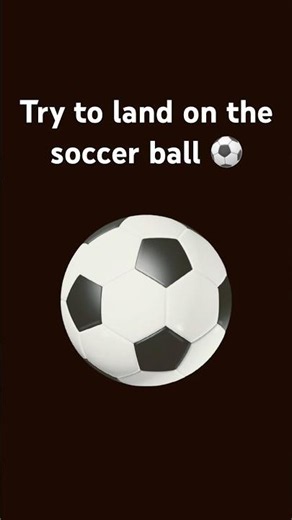 Try to land on the soccer ball ⚽️ #trending #funny #viral #shorts