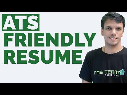 How to Make an ATS Friendly Resume - ATS Friendly Resume Format - Malayalam - One Team Solutions