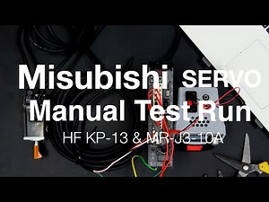 Mitsubishi Servo Motor Test Wiring and Test Run Without a PC