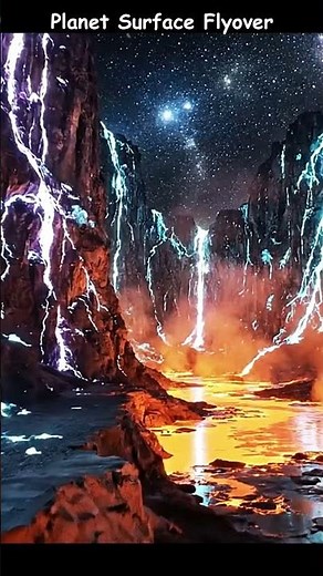 Epic Planet Surface Flyover 🌍✨ | Cinematic Alien World in 4K