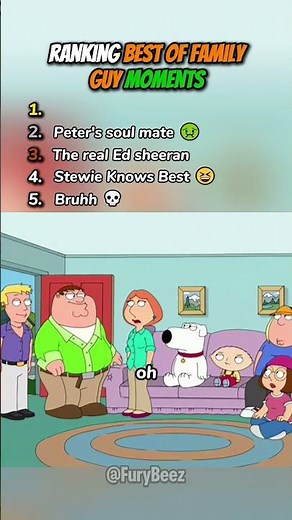 Ranking Best of Family Guy Moments 😂