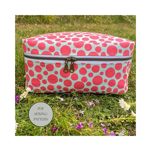 Large Oval Train Case Pattern - Etsy