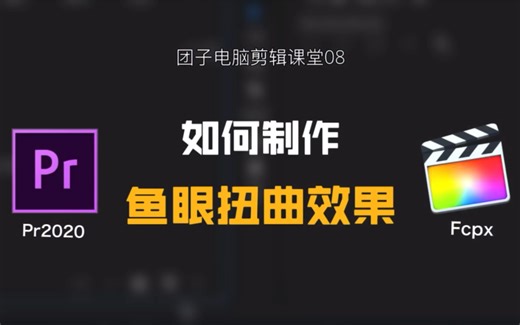 【Pr/fcpx教程】如何制作b站up主常用の鱼眼效果？