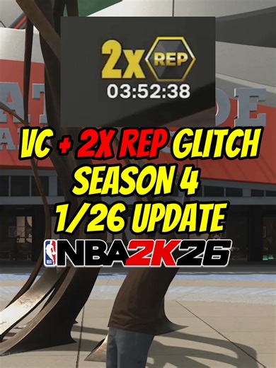 VC 2X REP Glitch NBA 2K26 1/26 update VC and 2X REP glitch is back in NBA 2K26 Season 4 Easy daily challenge method Stack VC and rep fast Follow for more 2K26 glitches and methods #nba2k26 #2k26 #vcglitch #repglitch #doublerep #vcmethod #mycareer #2k26season4 #2ktips #gaming