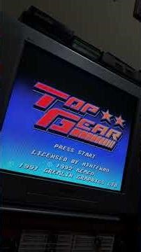 Top Gear Super Nintendo com cabo scart na Sony Wega Trinitron de 29 polegadas