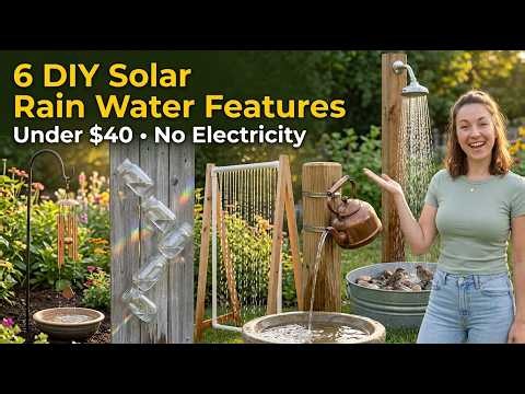 No Electricity Needed: 6 Genius DIY Solar Water Features (Built for Under $40)