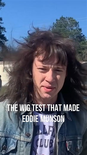 Sarah Hindsgaul | Hair Designer on Instagram: "This was the first time Eddie really walked onto set. The wig moved, he touched it like it was his own hair, Steve beside him… and Shawn Levy just started smiling and laughing at the monitor.Full wig test is the previous reel on my profile. 🖤 In that moment I knew: the wig was approved. Eddie was ready.#StrangerThings5 #EddieMunson #StrangerThingsHair #BehindTheScenes #SetLife #WigWork"
