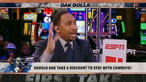 160K views · 1K reactions | Stephen A. Smith expresses his frustrations with Emmitt Smith's comments that Dak Prescott should take less money to stay with the Dallas Cowboys. | ESPN First Take | Facebook