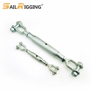 [Hot Item] M24 DIN1478 Drop Forged Turnbuckle Galvanized Closed Body Turnbuckle Jaw and Jaw